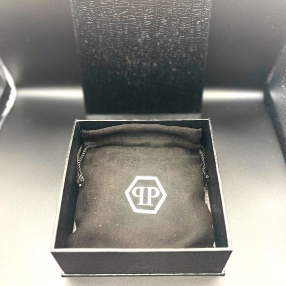 Philipp Plein PJ7AA17BL Mens Black Stainless Steel Hexagon Bracelet NIBWT - Picture 6 of 17